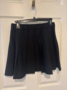 Garage Black Pleated Mini Skirt